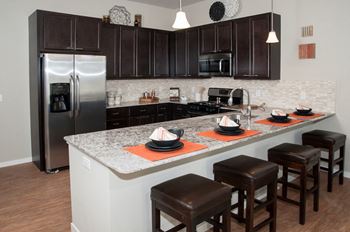 Espresso cabinetry